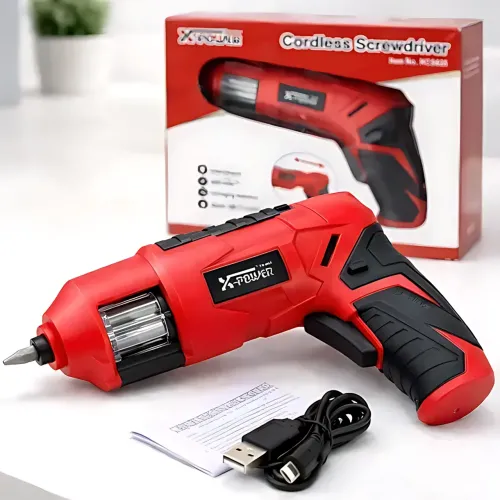 Аккумуляторная электроотвертка X-POWER KCS625-Z6B 3.6V 4 Нм, USB, реверс, 180 об/мин, Li-ion, револьверная отвертка с набором бит - фото 6