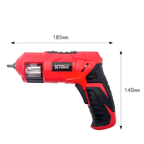 Аккумуляторная электроотвертка X-POWER KCS625-Z6B 3.6V 4 Нм, USB, реверс, 180 об/мин, Li-ion, револьверная отвертка с набором бит - фото 5