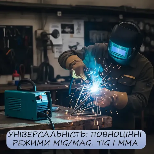 Инверторный сварочный аппарат KRAFFTEC M2 200А 220В, полуавтомат MIG/MAG/TIG/MMA, IGBT, цифровой дисплей, 4.5 кВт, 1.6–3.0 мм - фото 5