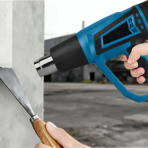 Фен строительный промышленный Hot Air Gun X512 1600W с регулировкой температуры, 2 режима, 4 насадки, термофен для снятия краски - фото 7