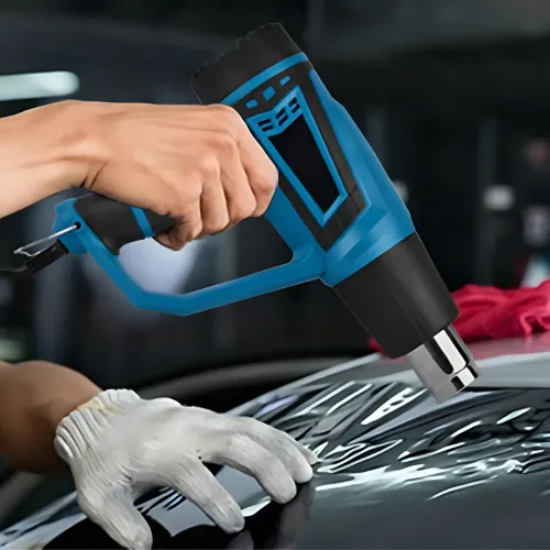 Фен строительный промышленный Hot Air Gun X512 1600W с регулировкой температуры, 2 режима, 4 насадки, термофен для снятия краски - фото 8