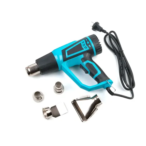 Фен строительный промышленный Hot Air Gun X512 1600W с регулировкой температуры, 2 режима, 4 насадки, термофен для снятия краски - фото 10