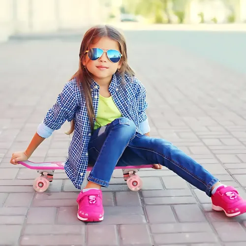Скейтборд Penny Board 22 Aspink Единорог розовый со светящимися колесами и ручкой, детский пенни борд до 80 кг, ABEC-7, пластик - фото 9