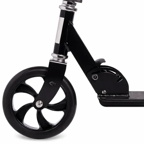 Самокат двухколесный городской Scooter 200 мм PU, складной, с ручным и ножным тормозом, ABEC-7, до 90 кг, руль 73–96 см Голубой - фото 7