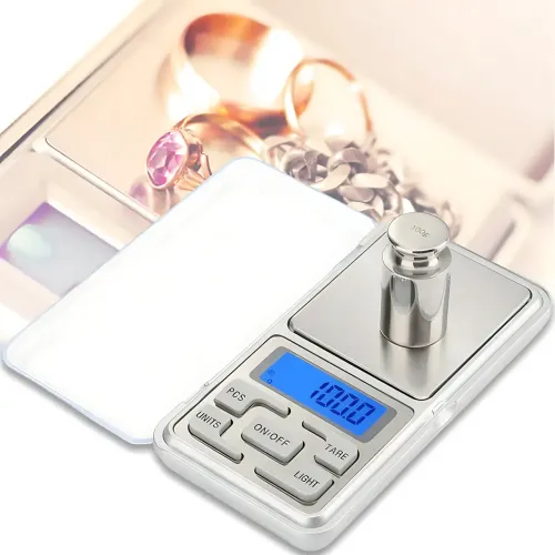 Ювелирные электронные весы QCP-01, точность 0,1 г, LCD дисплей с подсветкой, 4 единицы измерения, калибровка, с крышкой, до 100 г - фото 8