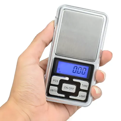Ювелирные электронные весы QCP-01, точность 0,1 г, LCD дисплей с подсветкой, 4 единицы измерения, калибровка, с крышкой, до 100 г - фото 6