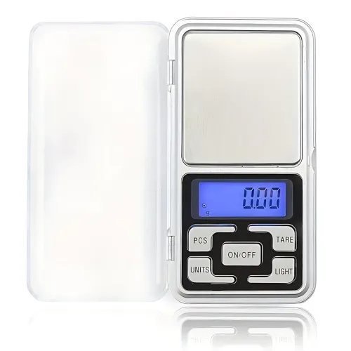 Ювелирные электронные весы QCP-01, точность 0,1 г, LCD дисплей с подсветкой, 4 единицы измерения, калибровка, с крышкой, до 200 г - фото 2