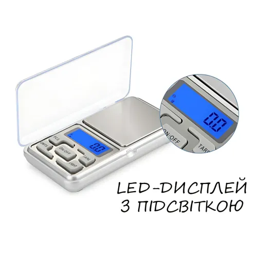 Ювелирные электронные весы QCP-01, точность 0,1 г, LCD дисплей с подсветкой, 4 единицы измерения, калибровка, с крышкой, до 200 г - фото 7