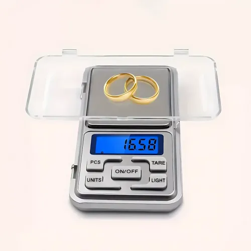 Ювелирные электронные весы QCP-01, точность 0,1 г, LCD дисплей с подсветкой, 4 единицы измерения, калибровка, с крышкой, до 200 г - фото 6