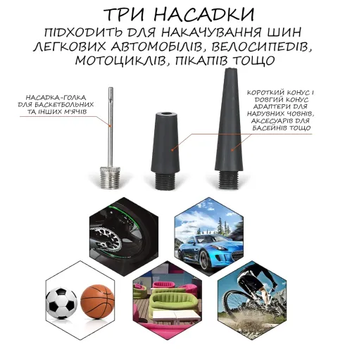 Автомобильный компрессор RED MA810 12V 85 л/мин, автокомпрессор 10 атм с манометром, ремкомплект для шин, питание от прикуривателя - фото 4