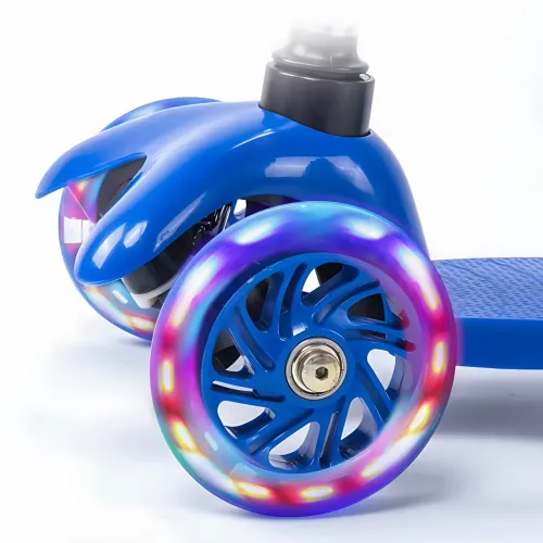 Детский трехколесный самокат Best Scooter 905 со светящимися колесами 110 мм, регулируемый руль, подшипники ABEC-7, до 40 кг - фото 7