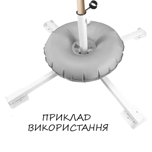 Утяжелитель для зонта водяной 10 л HYSUID, мешок для утяжеления садового и пляжного зонта, основание стабилизатор для зонта из ПВХ - фото 4
