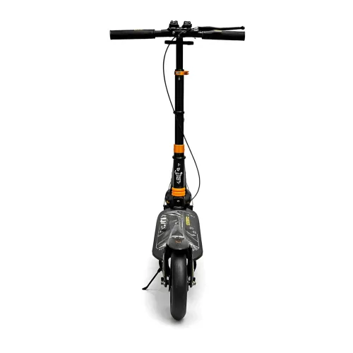 Детский двухколёсный самокат 692 складной, колёса PU 200 мм, ручной дисковый тормоз, амортизаторы, ABEC-7, регулируемый руль - фото 4