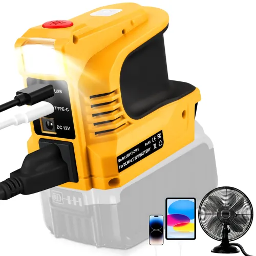 Портативный инвертор напряжения UIN12 180W 20V → 220V для аккумулятора электроинструмента, преобразователь питания с розеткой 220В - фото 5