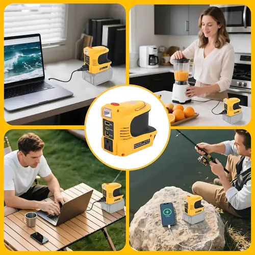 Портативный инвертор напряжения UIN12 180W 20V → 220V для аккумулятора электроинструмента, преобразователь питания с розеткой 220В - фото 9