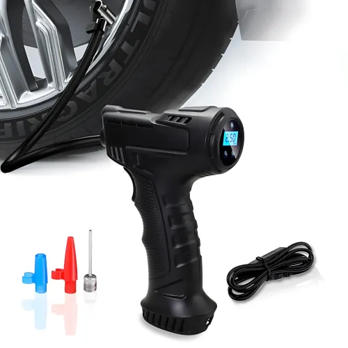 Автомобільний компресор Модель 4, 12V 120 Вт із цифровим дисплеєм і автовимкненням, портативний насос 150 PSI для шин, велосипедів