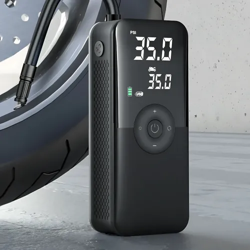 Автомобильный аккумуляторный компрессор Carsun C3106 4000 мАч 150 PSI 10 Бар, портативный воздушный насос 20 л/мин с LED дисплеем - фото 4