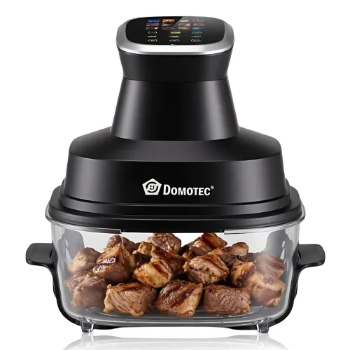 Аэрофритюрница Domotec MS-3227, чашей 7 л 4600 Вт с сенсорным меню и LED дисплеем, безмасляная фритюрница аэрогриль