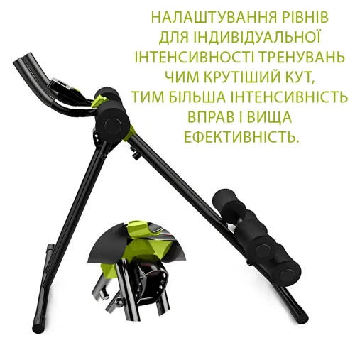 Тренажер для пресса Esonstyle универсальный складной, 4 уровня наклона, с LCD-компьютером, нагрузка до 100 кг - фото 7