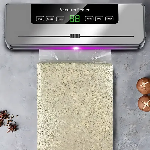 Вакууматор бытовой для продуктов Sous Vide с УФ-стерилизацией и встроенным ножом, 600 Вт, для сухих и влажных продуктов, Acmelight - фото 9