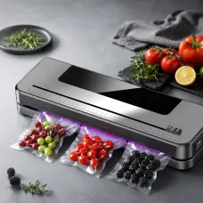 Вакууматор бытовой для продуктов Sous Vide с УФ-стерилизацией и встроенным ножом, 600 Вт, для сухих и влажных продуктов, Acmelight