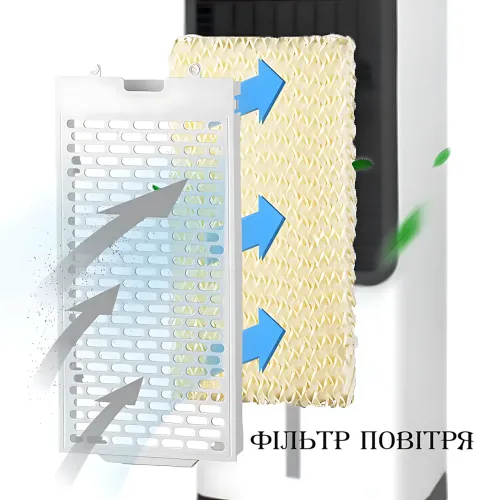 Напольный климатический комплекс 5в1 Germatic Air Max Pro 2в1 BFX-8D-1668, охладитель воздуха, обогреватель, увлажнитель, 60 Вт - фото 8