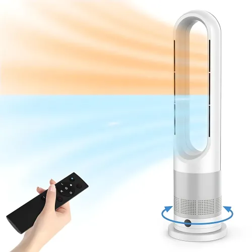 Напольный безлопастной вентилятор-обогреватель Germatic AM-030JR 2в1, 1200 Вт, LED-дисплей, сенсорное управление, пульт ДУ - фото 10
