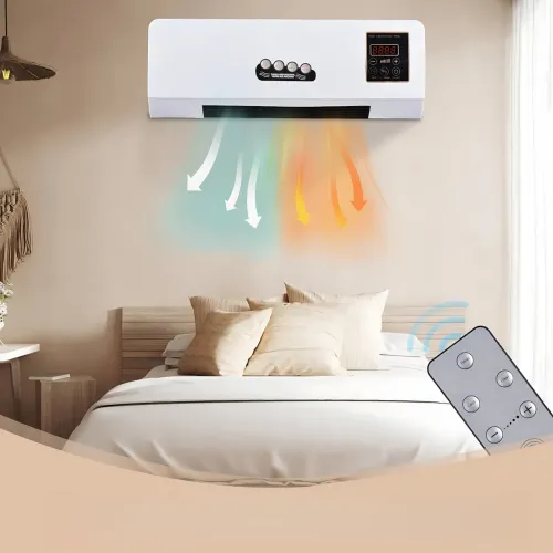Настенный тепловентилятор Germatic Air MODKLI-B 2в1 (Зима-Лето), 1800 Вт, керамический нагреватель, пульт ДУ, до 40 м² - фото 4