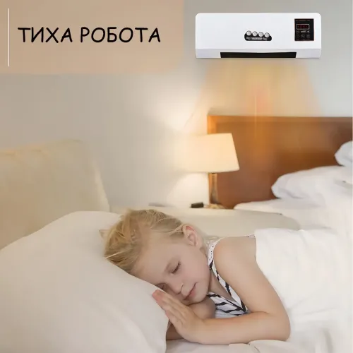 Настенный тепловентилятор Germatic Air MODKLI-B 2в1 (Зима-Лето), 1800 Вт, керамический нагреватель, пульт ДУ, до 40 м² - фото 5