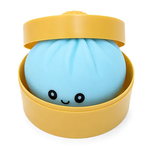 Сенсорная игрушка-антистресс «Пельмень Бао» (Bao Bun), милая мягкая игрушка в пастельных тонах, 10 см - фото 4