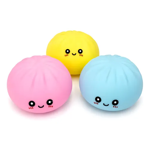 Сенсорная игрушка-антистресс «Пельмень Бао» (Bao Bun), милая мягкая игрушка в пастельных тонах, 10 см - фото 2