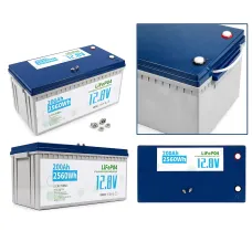 Аккумулятор LiFePO4 12V 200Ah, литий-железо-фосфатная аккумуляторная батарея для ИБП, солнечных систем и кемпинга