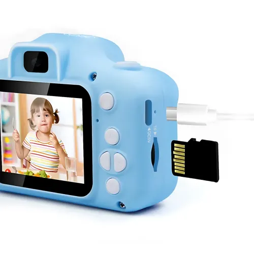 Детский цифровой фотоаппарат с селфи-камерой AND T14 Smart Kids Kitty, фотокамера для детей с играми и силиконовым чехлом - фото 4