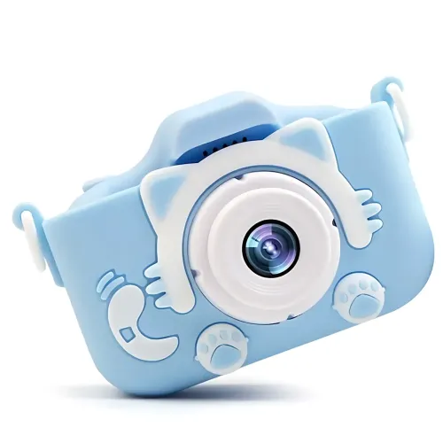 Детский цифровой фотоаппарат с селфи-камерой AND T14 Smart Kids Kitty, фотокамера для детей с играми и силиконовым чехлом - фото 5