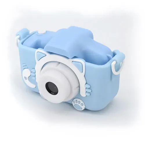 Детский цифровой фотоаппарат с селфи-камерой AND T14 Smart Kids Kitty, фотокамера для детей с играми и силиконовым чехлом - фото 6
