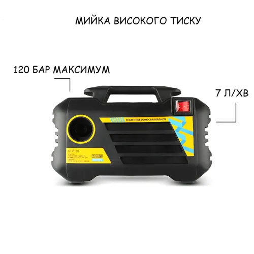 Мойка высокого давления MKA-01 (220 В), портативный аппарат для мытья автомобилей, садовой техники, фасадов и тротуарной плитки - фото 5