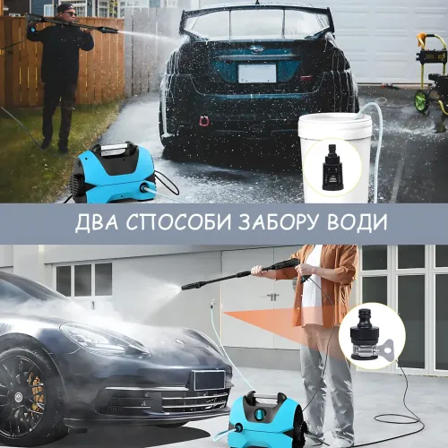 Мийка високого тиску MKA-02 (220 В, 150 барів) — потужна електрична мийка для дому, саду й автомобіля з піногенератором - фото 6