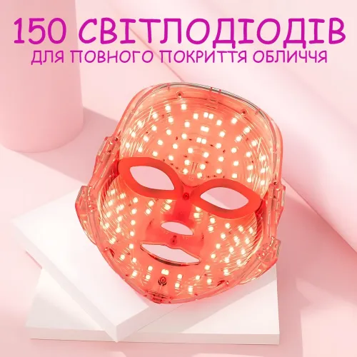 LED маска для лица AND 5786, фототерапия и микротоки для омоложения кожи, светодиодная маска от акне и морщин - фото 5