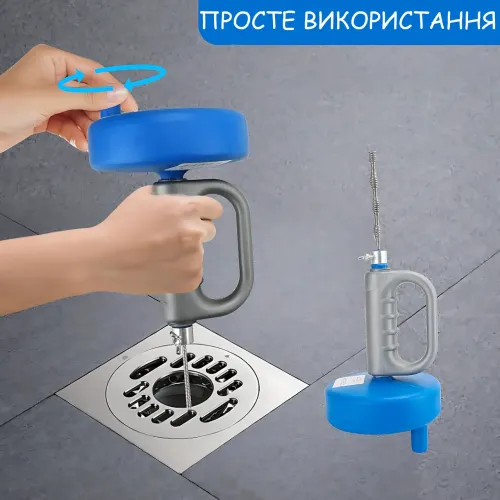 Сантехнический трос для прочистки труб ZS_R, металлический инструмент для удаления засоров в раковине, ванне и канализации, 5 м - фото 6