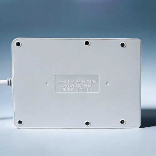 Мережевий фільтр-подовжувач 5 метрів, 4 розетки + 4 USB + 2 Type-C (PD) + Бездротова зарядка, білий (Q370/PNS-07) - фото 4