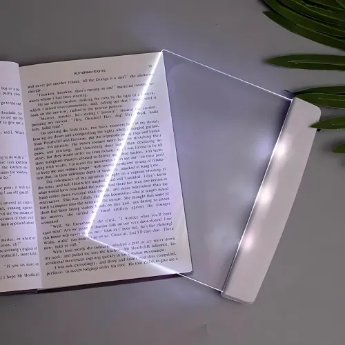 Закладка-светильник AND 5821 для чтения книг с LED-подсветкой, плоская LED-панель для комфортного чтения, работает от батареек - фото 4
