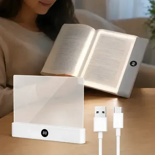 Закладка-светильник AND 5821 для чтения книг с LED-подсветкой, плоская LED-панель для комфортного чтения, работает от батареек - фото 8