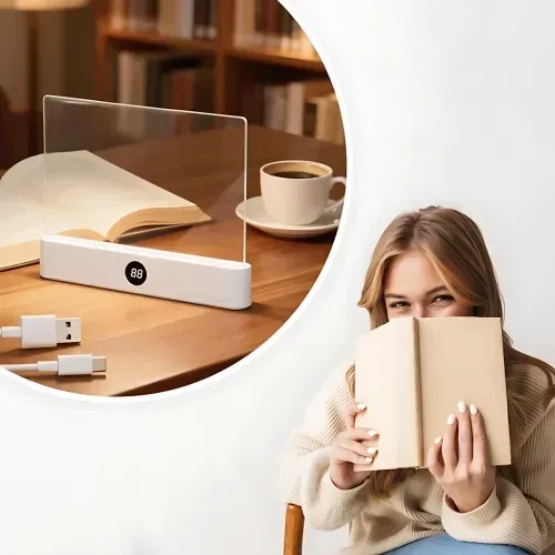 Закладка-светильник AND 5821 для чтения книг с LED-подсветкой, плоская LED-панель для комфортного чтения, работает от батареек - фото 7
