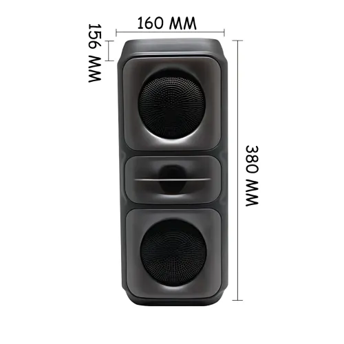 Портативная Bluetooth колонка Adar MS-3629BT, 30 Вт, с караоке, RGB подсветкой, FM-радио, USB/AUX/TF - фото 8
