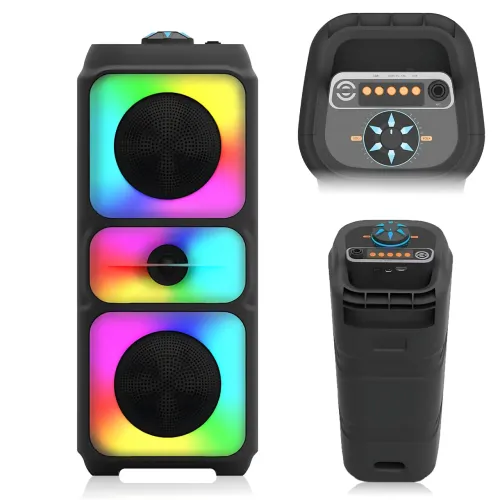 Портативная Bluetooth колонка Adar MS-3629BT, 30 Вт, с караоке, RGB подсветкой, FM-радио, USB/AUX/TF