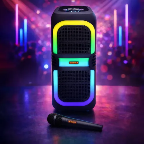 Портативная Bluetooth колонка MS-2039BT, 50 Вт, RGB подсветкой, TWS, FM-радио, USB/AUX/TF - фото 7