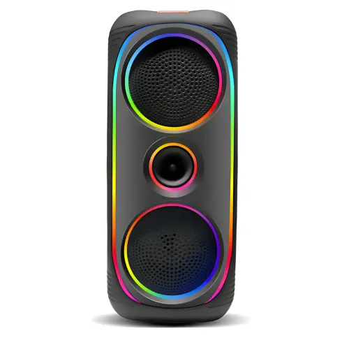 Портативная Bluetooth колонка MS-2041BT, 50 Вт, с беспроводным микрофоном, RGB подсветкой, TWS, FM-радио, USB/AUX/TF - фото 2