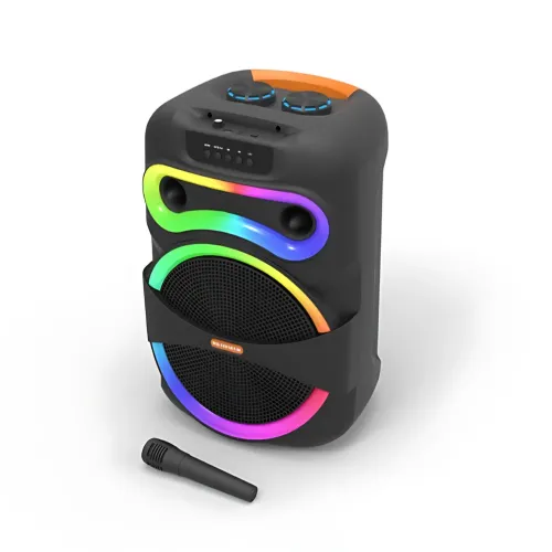 Портативная Bluetooth колонка MS-1201BT-W, 50 Вт, с беспроводным микрофоном, FM-радио, USB/AUX/SD, караоке-система - фото 9