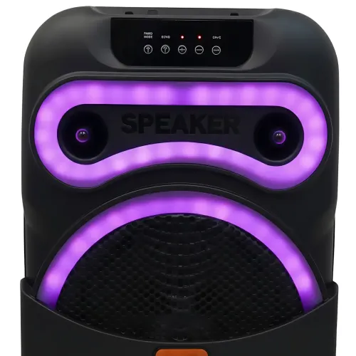 Портативная Bluetooth колонка MS-1201BT-W, 50 Вт, с беспроводным микрофоном, FM-радио, USB/AUX/SD, караоке-система - фото 7
