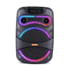 Портативная Bluetooth колонка MS-1201BT-W, 50 Вт, с беспроводным микрофоном, FM-радио, USB/AUX/SD, караоке-система